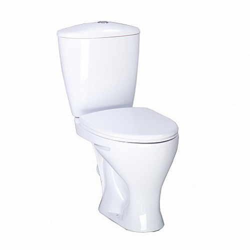 Унитаз-компакт Версия белый ниж/подвод козырьковый косой выпуск Унитаз-компакт Версия белый ниж/подвод козырьковый косой выпуск